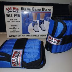 ALL PRO Ankle Weights. Only 13 Half Pound weights Included.