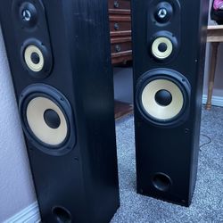 Sony - 2 Standing Speakers 1 Channel Speaker 1 Active Subwoofer