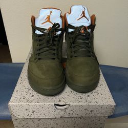 Air Jordan Retro 5 (Olive) Size 12 Great Condition 