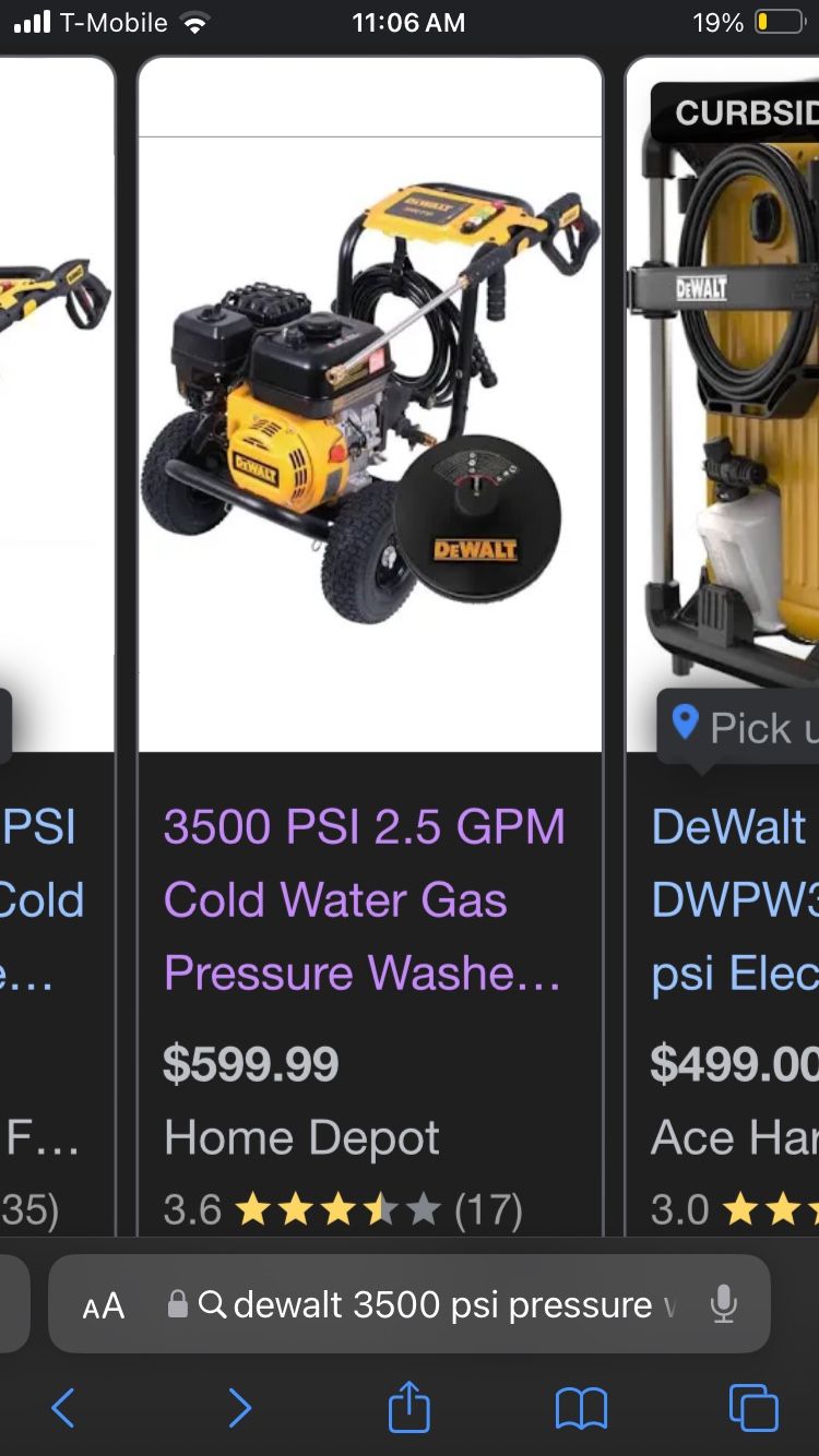 Dewalt Pressure
