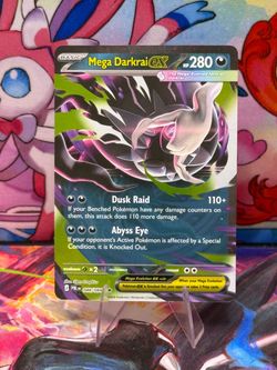 Mega Darkrai EX Double Rare Card 048/084, Mega Evolution Pitch Black