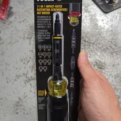 Klein Tools
11-in-1 Ratcheting Impact Multi-Bit Screwdriver with Universal Handle