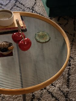 Fluted Glass Coffee Table