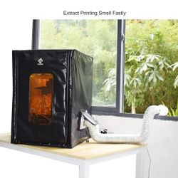  Multifunctional 3D Printer Enclosure kit 3D Printer Tent Fume Extractor Smoker Absorber Ventilate Resin Smell Filament Odor Warmer Filament Dryer 