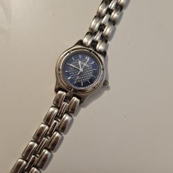 Fossil Women’s Stainless Steel Bracelet Watch ES-8176 – Elegant Blue Dial


