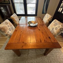 Farm Table Dining Set (Like New)