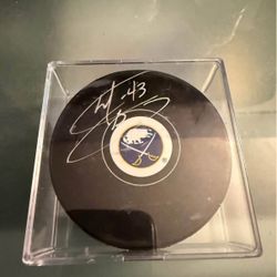 Buffalo Sabres Marty Biron Signed Hockey Puck 