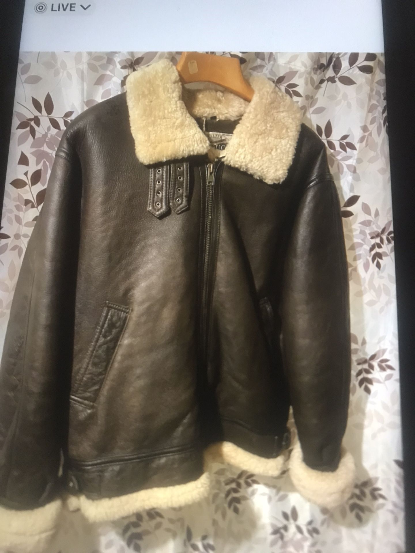 100% Shearling Jacket Walter Davoucci Xxl