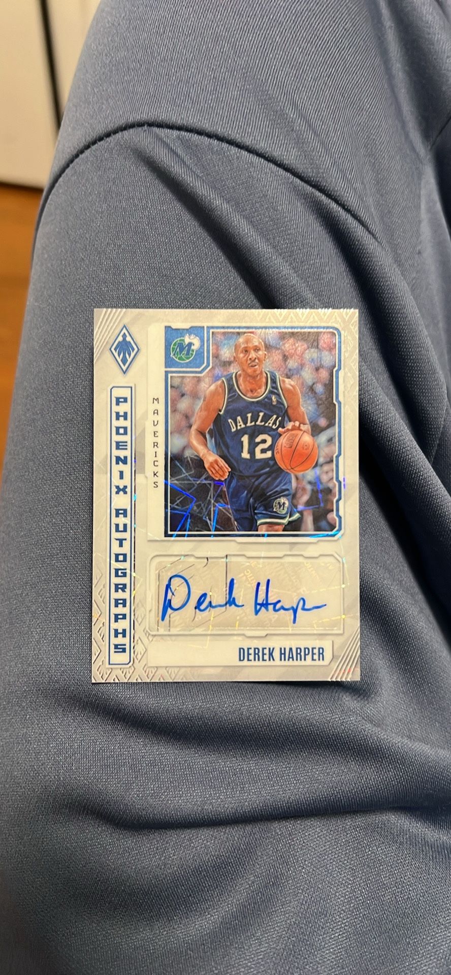 Derek Harper Signed NBA pheonix trading card