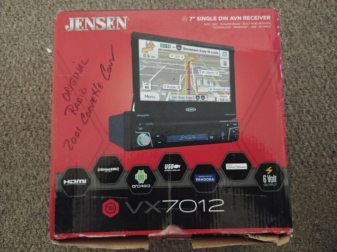 Jensen vx7012 flip out screen radio