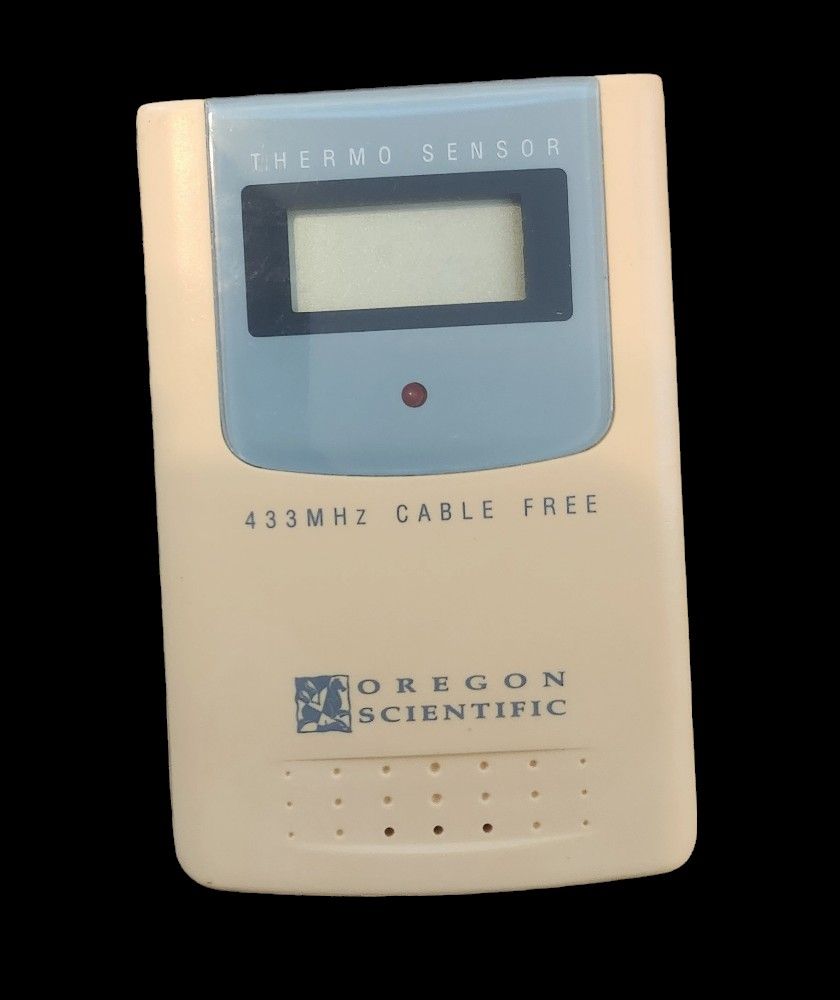 Working Oregon Scientific 433 MHz Cable Free Thermometer Model THR128