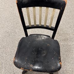 Antique Sikes Adjustable Swivel Desk Chair