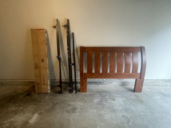 Gorgeous Solid Wood Headboard And Bed frame