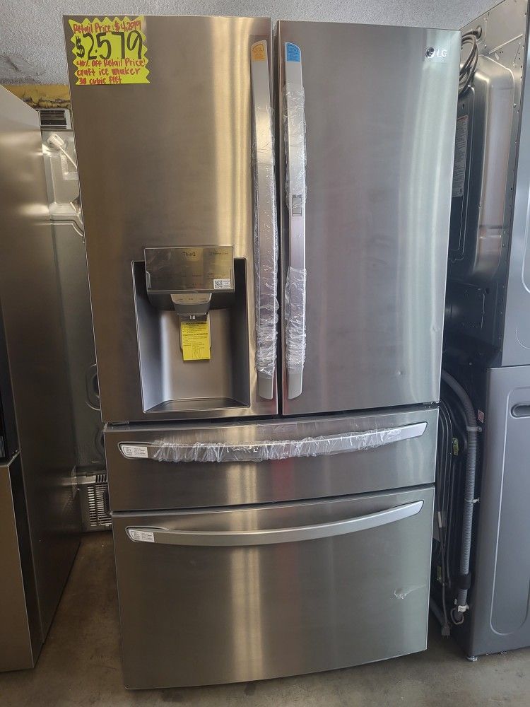 LG French Door Full Convert Drawer Door In Door Craft Ice 30 CU. FT.