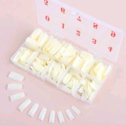 500-pcs. Beige French Nail Tips
