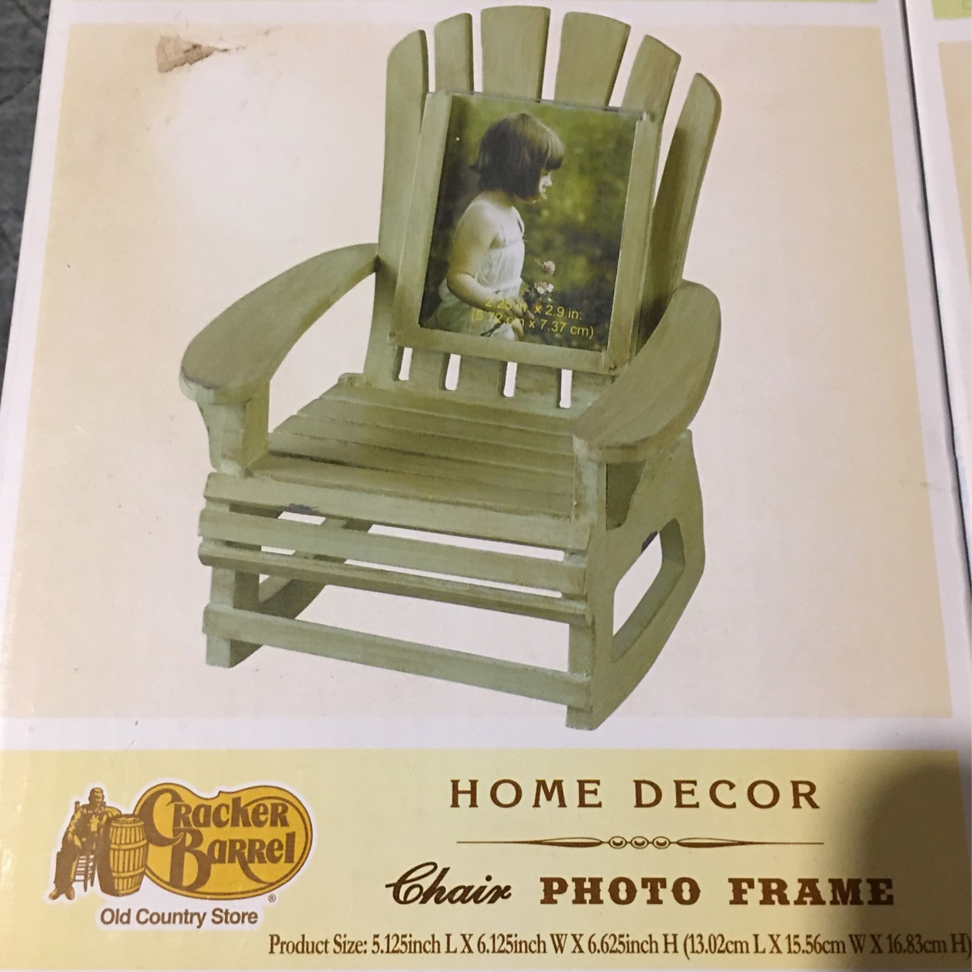 Cracker Barrel Rocking Chair Picture Frame Decor