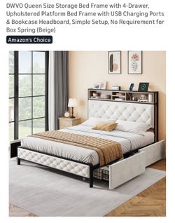 Queen size bed frame