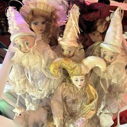 Porcelain Variety Of Dolls