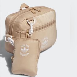 Adidas  ORI Puffer and Pouch Crossbody beige/white