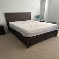 Rustic Modern Queen Bed Frame 