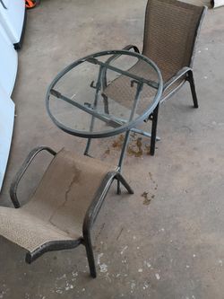 Patio table and chairs