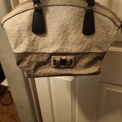White Guess Purse 