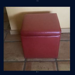 Storage Ottoman Faux Leather Furniture  Storage