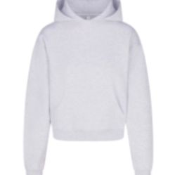 SKIMS COTTON FLEECE CLASSIC HOODIE | LIGHT HEATHER GREY