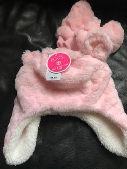 Pink Hat & Mittens Set