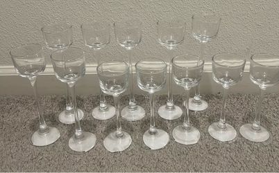 Glass candle holders 12 pieces and 3 size