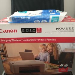 Canon pixma TS3322 all in one like new!