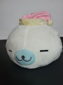 San-x Mamegoma Shirogoma Seal Plush Pink Pajamas Sleep Cap Tagged Kuwaii