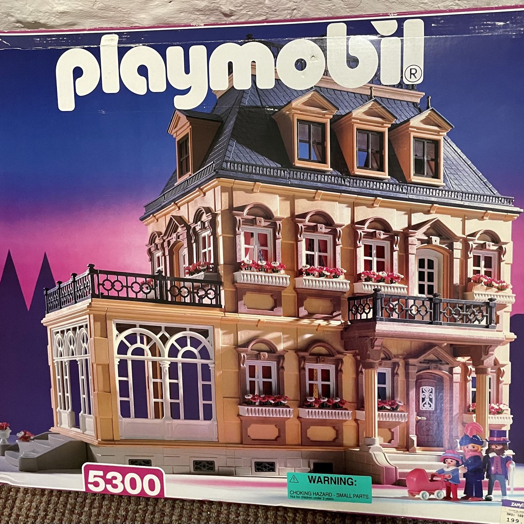 PLAYMOBIL Lot 5300 - Maison Victorienne - Boîte Rose - Neuve Scellée 1989