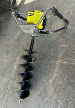 ryobi auger with battery