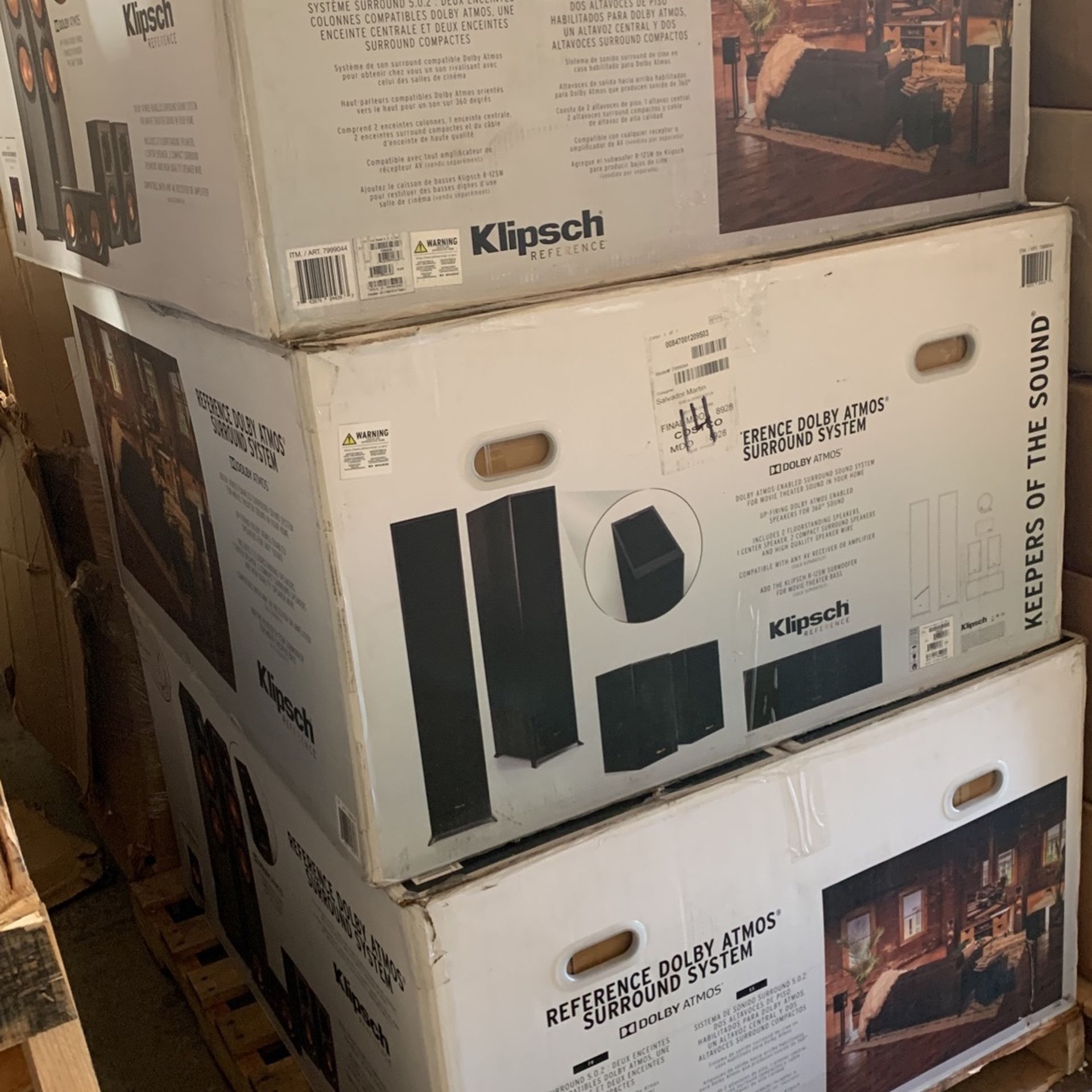 $1800 Klipsch Reference Dolby ATMOS 5.0.2 Home Theater System NEW