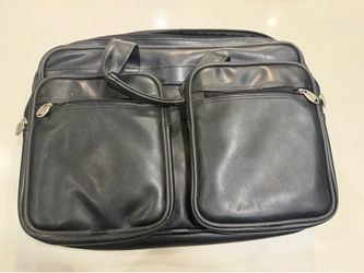 Black Laptop Briefcase Expandable Case with Handles