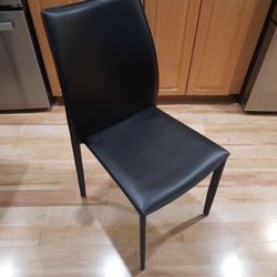 Stacking Black Dining Chair