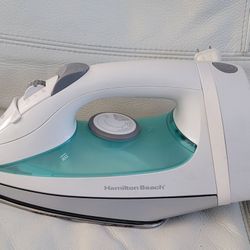 HAMILTON BEACH STAINLESS STEEL IRON GOOD CONDITION 