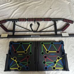 Disuppo Pull Up Bar & Push Up Board 