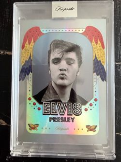 👑💋 ELVIS PRESLEY 2026 KEEPSAKE SILVER HOLO /200 – #068/200 – ICONIC PORTRAIT 💋👑