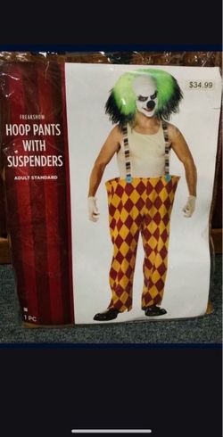 Freakshow Clown Hoop Pants with Suspenders