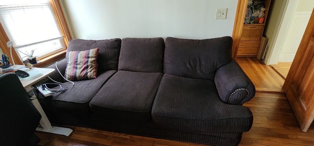 Sofa Couch Soft Cushions Big Enough As Sleeper Sofa