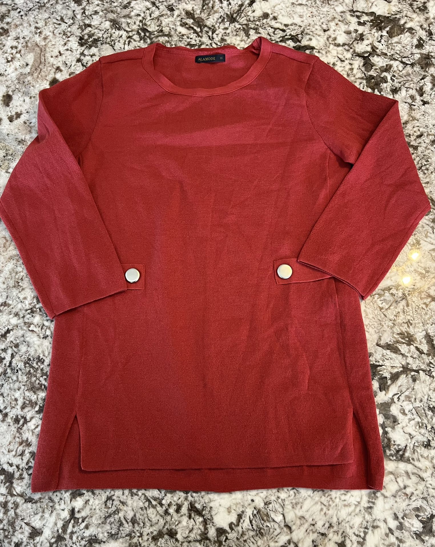 Medium New AlaMode Knit Tunic Top Sweater Long Sleeve Blouse Women’s Misses NEW WITHOUT TAGS BBV