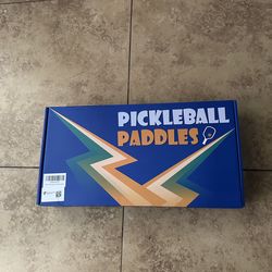 Pickleball Paddles Set of 2 with 4 Balls - USAPA Approved Fiberglass Surface, Lightweight, Non-Slip Grip - Premium Paddle Set for All Skill Levels Ind