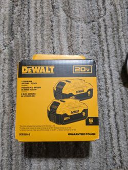 dewalt 20v -2pack battery