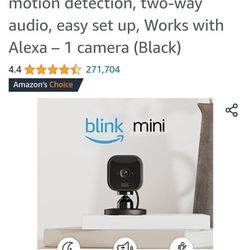Black Blink Mini Camera