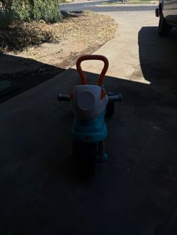 Baby blue kids trike