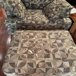 Ottoman And oversized Chair