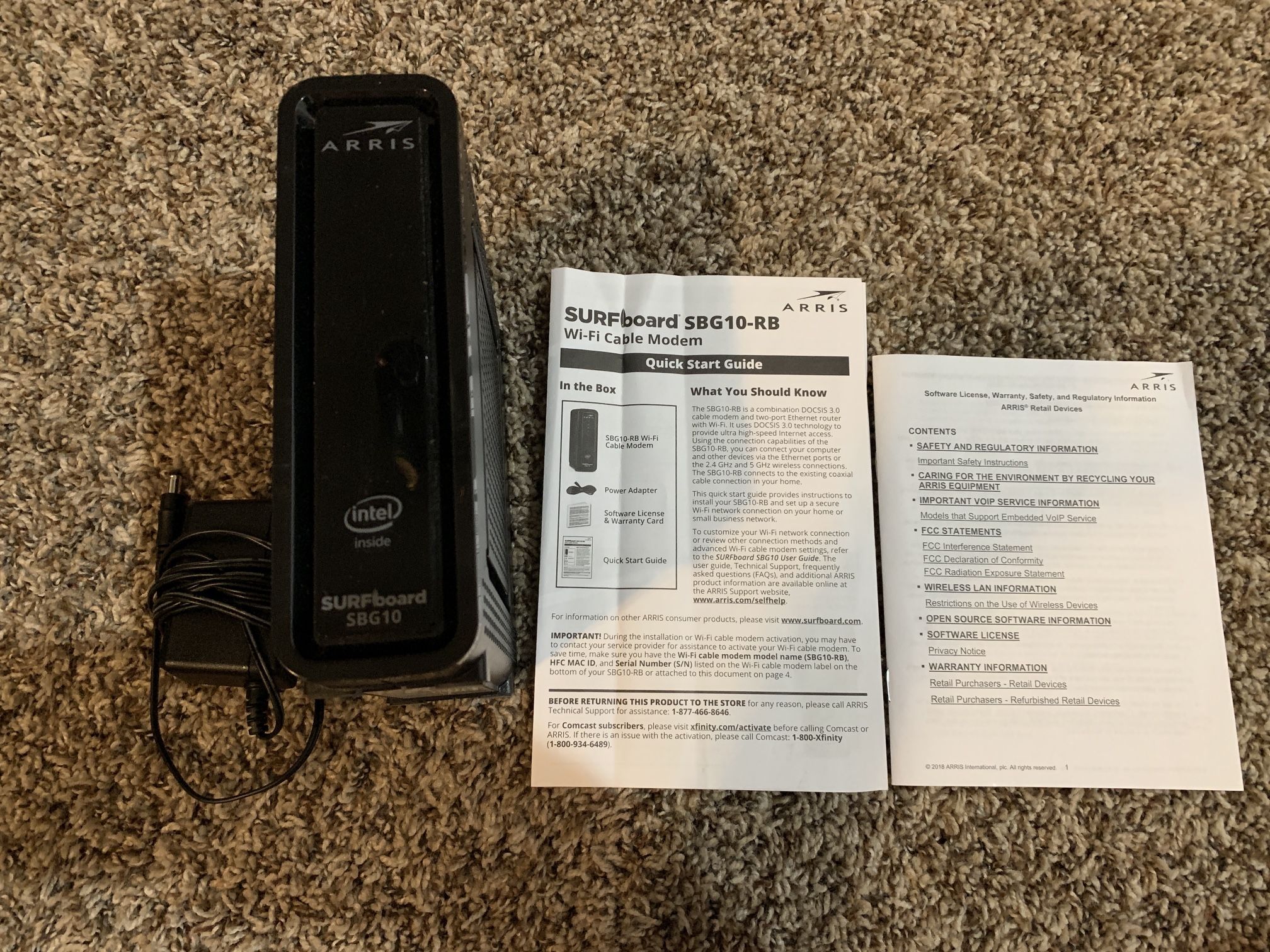 Refurbished ARRIS Surfboard Modem and Wi-Fi Router