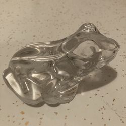 Princess House Crystal Frog Figure